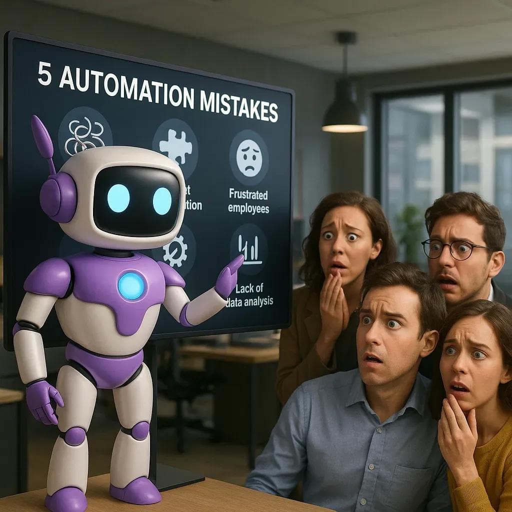 5 błędów, które firmy popełniają, wdrażając automatyzację
